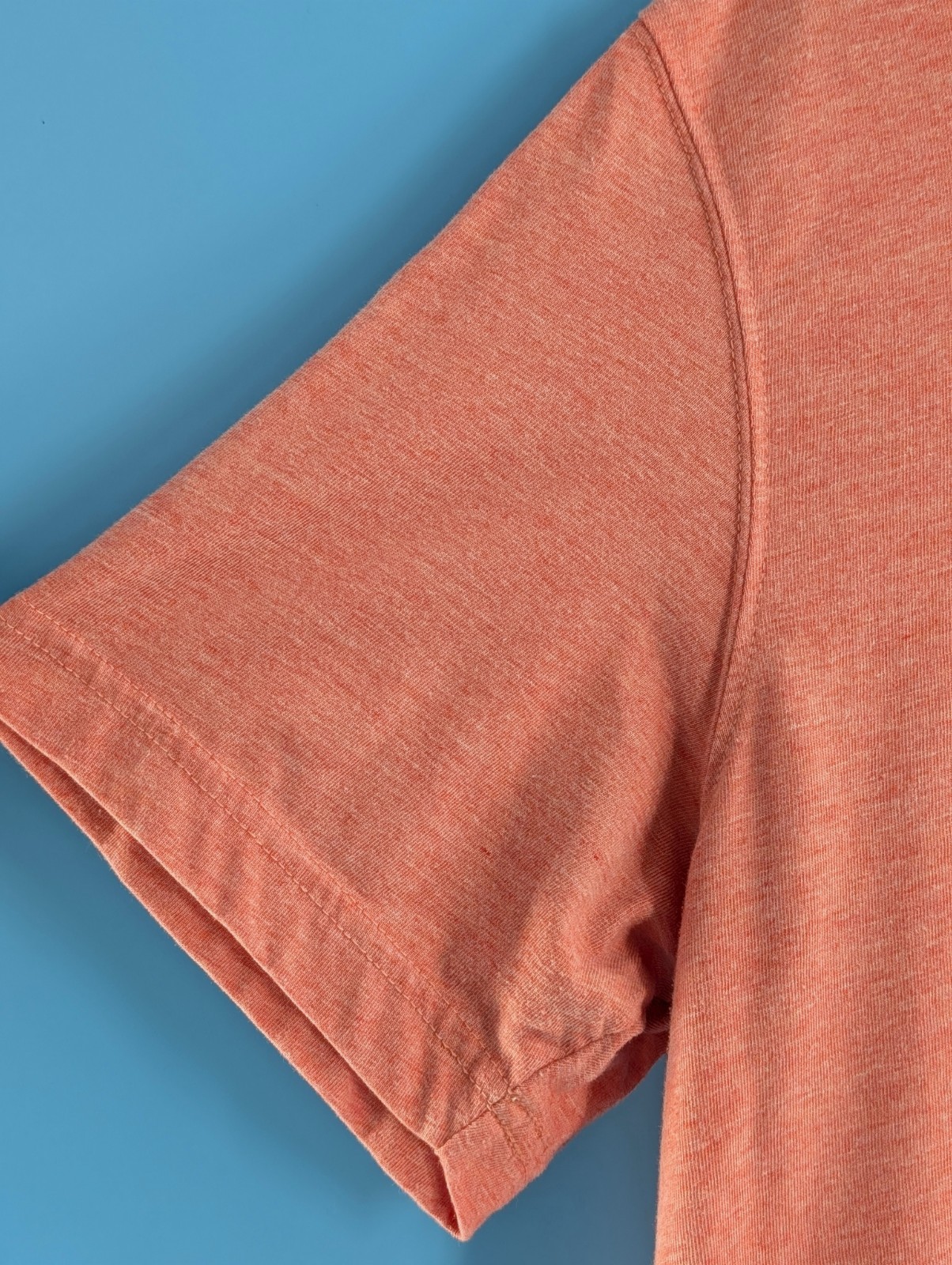 Eddie Bauer Men's Short Slv. Legend Wash T-shirt Coral Heather Size Med. EUC gallery