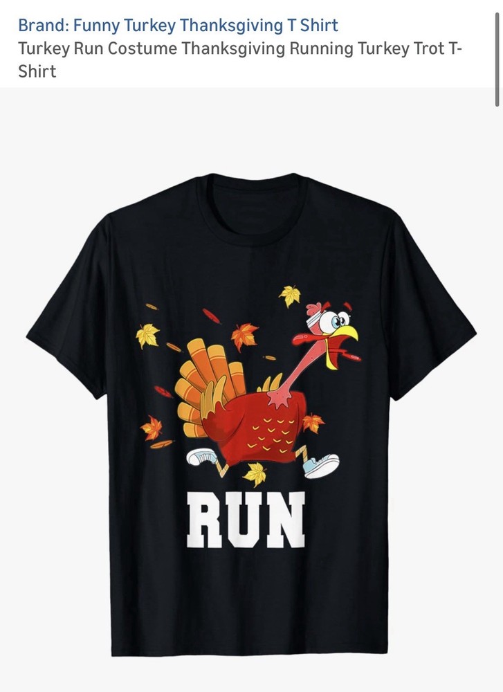 Funny Turkey Thanksgiving Graphic Tee Black Men’s L Short Sleeve Turkey T-Shirt