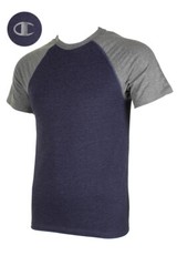 Champion Men’s Short Raglan Sleeve Crew Neck Athletic T-Shirt.