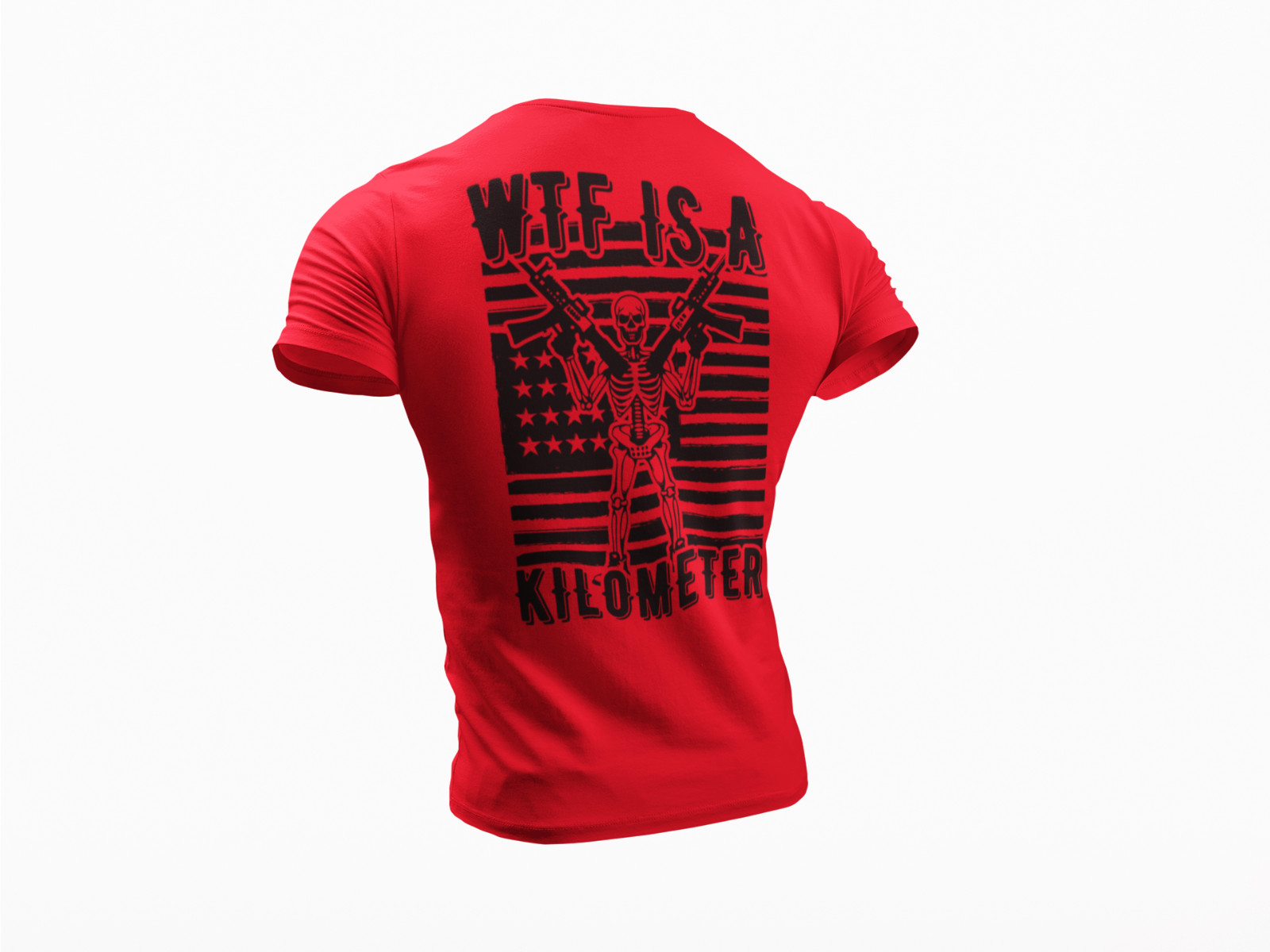 WTF is a Kilometer T-shirt Humor Sarcastic American Patriotic USA Gun T shirt gallery