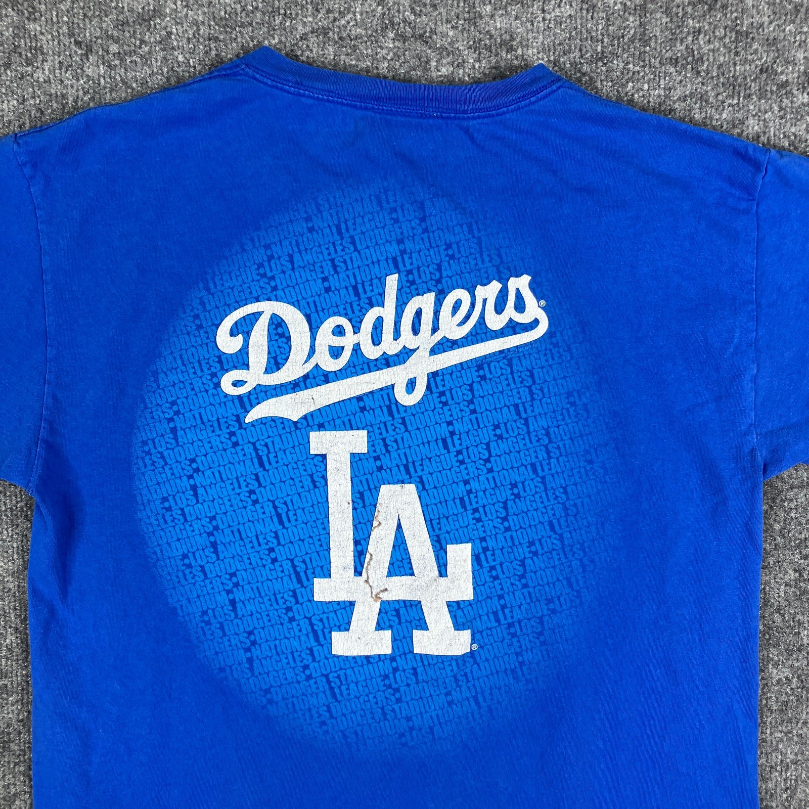 MLB Dodgers T-Shirt Mens Size S Blue Baseball Genuine Graphic Tee gallery