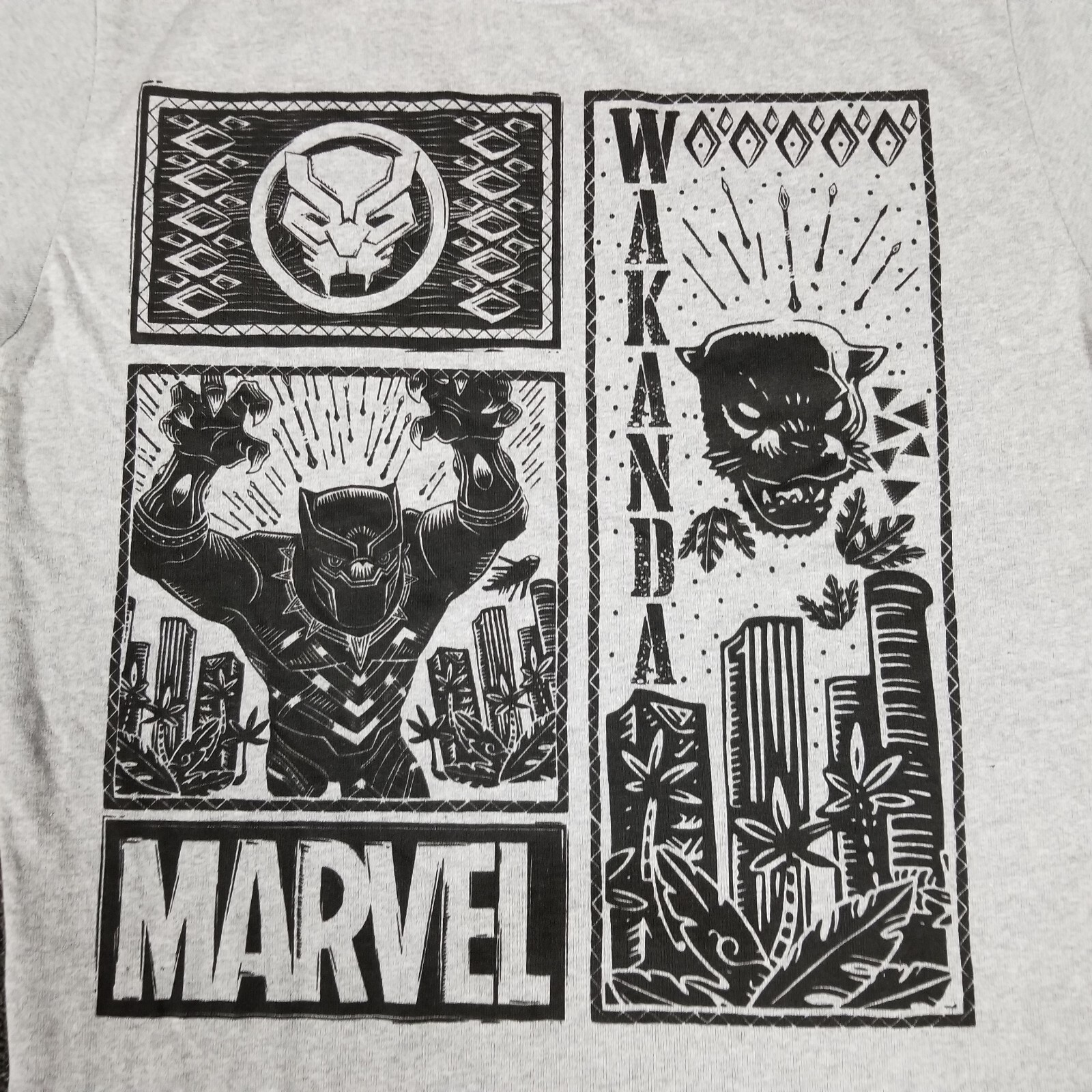 Marvel Shirt Mens Medium Black Panther Wakanda Crew Neck Short Sleeve Casual Tee gallery