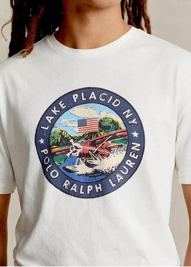 NEW Polo Ralph Lauren Lake Placid Seaplane Sportsman NY T Shirt LG / XL gallery