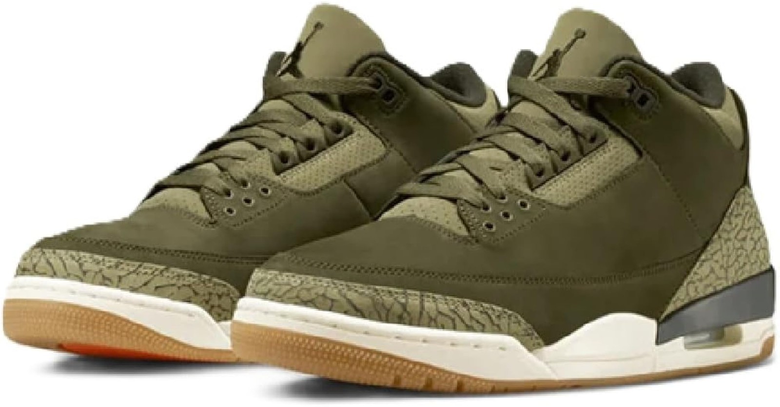 Jordan Air 3 Retro 'Medium Olive' (Olive Green) - Olive Green - 12 gallery