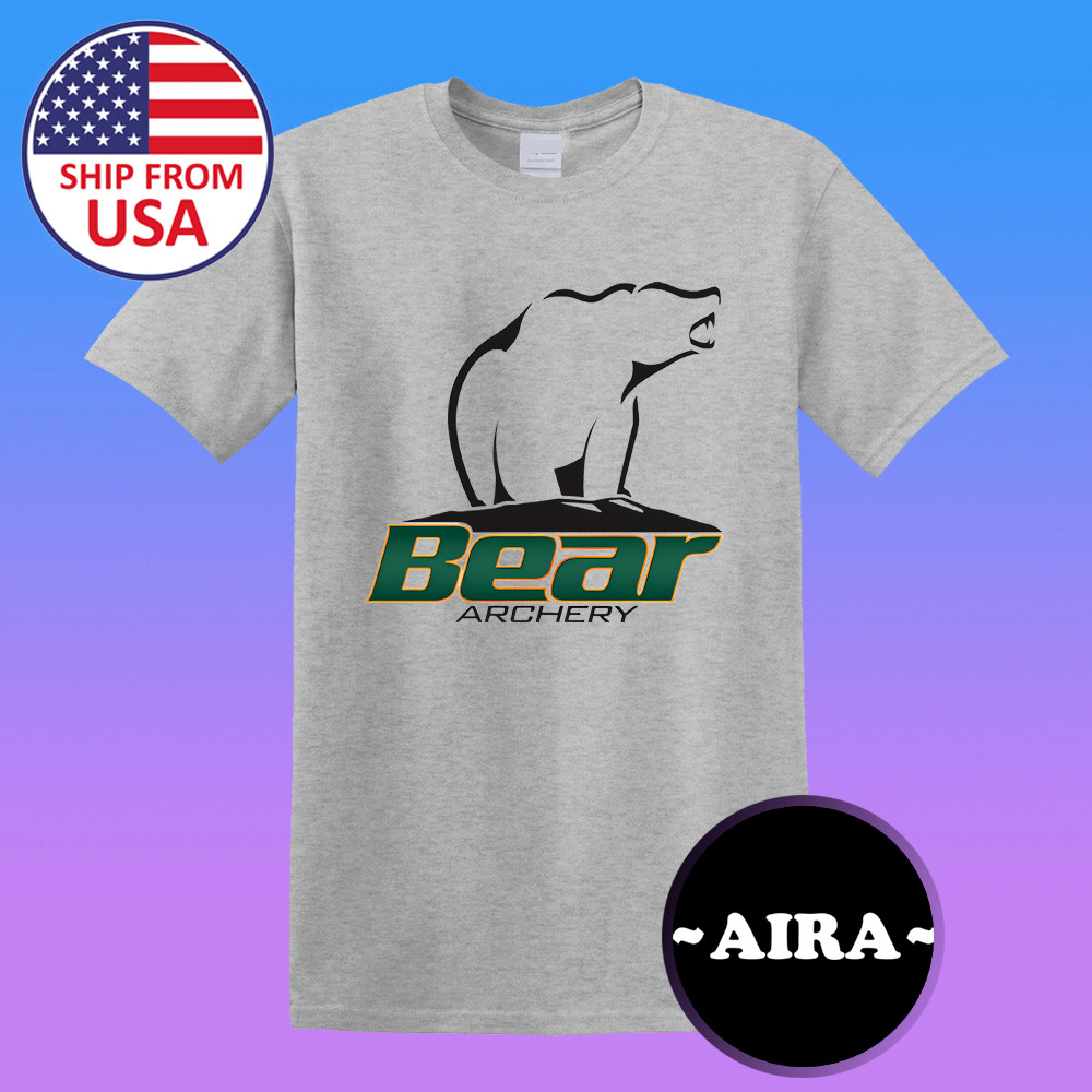 Bear Archery Men's Grey T-Shirt Size S-5XL gallery