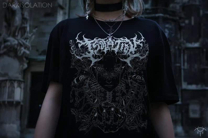 Gothic Punk T-shirt | Grunge Clothing | Alt Clothing | Wierdcore | Occult | Hara gallery