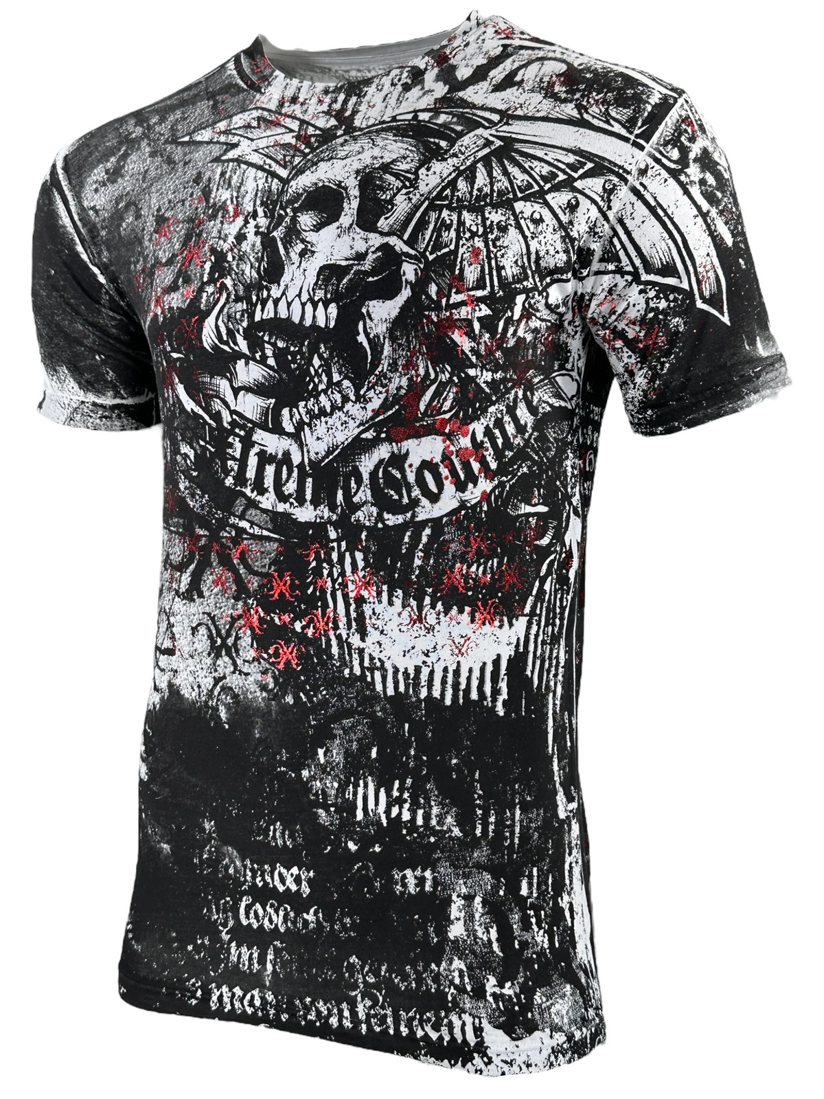 Xtreme Couture By Affliction Men's T-shirt Combatant Skull Biker S-5XL gallery