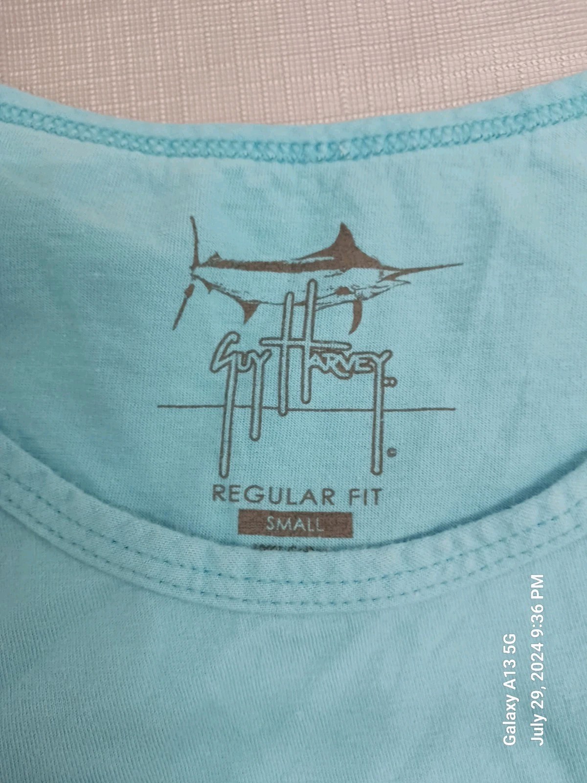 Guy Harvey T-shirt Tank Top Tropical Sunset Print Size S gallery