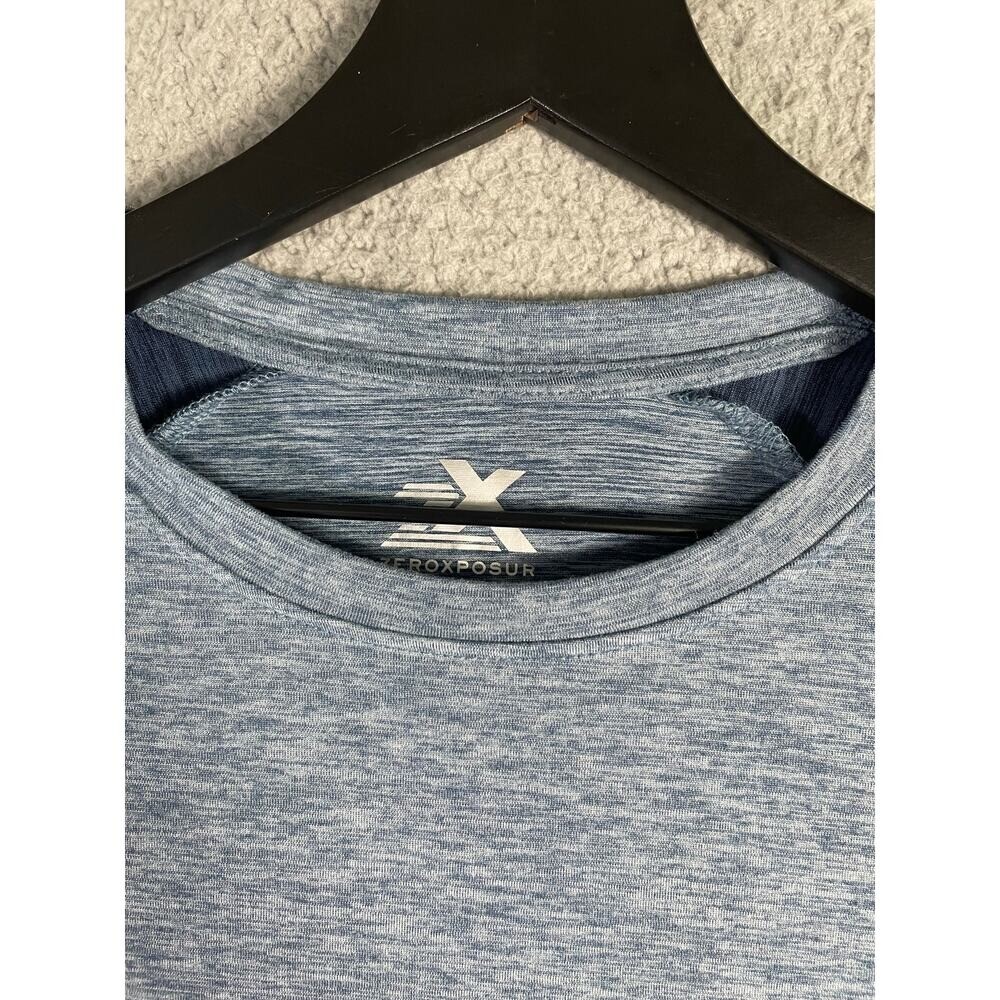 ZeroXposur Men's Blue Raglan Active Short Sleeve Shirt Size S Lightweight gallery