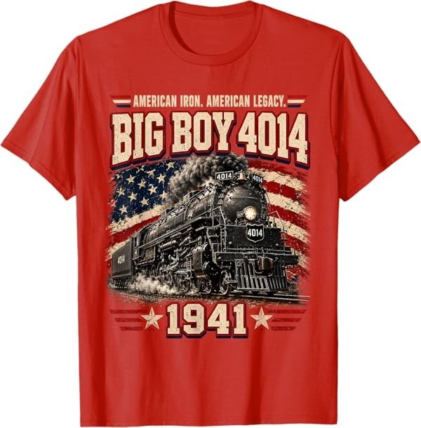 Big Boy 4014 Vintage Steam Locomotive Railroad Train Engine T-Shirt gallery