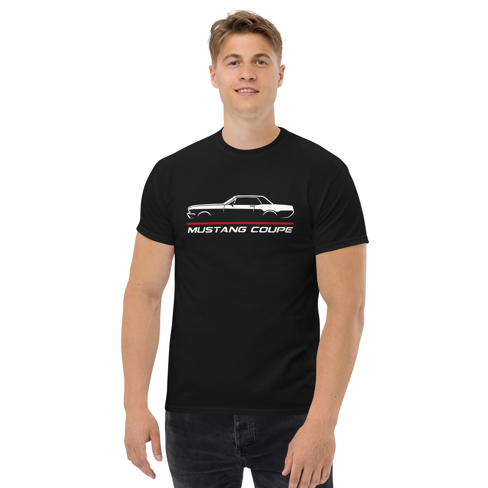 Mustang Coupe 1965 Vintage Small Block Pony Car Graphic Tee T-Shirt Gift gallery
