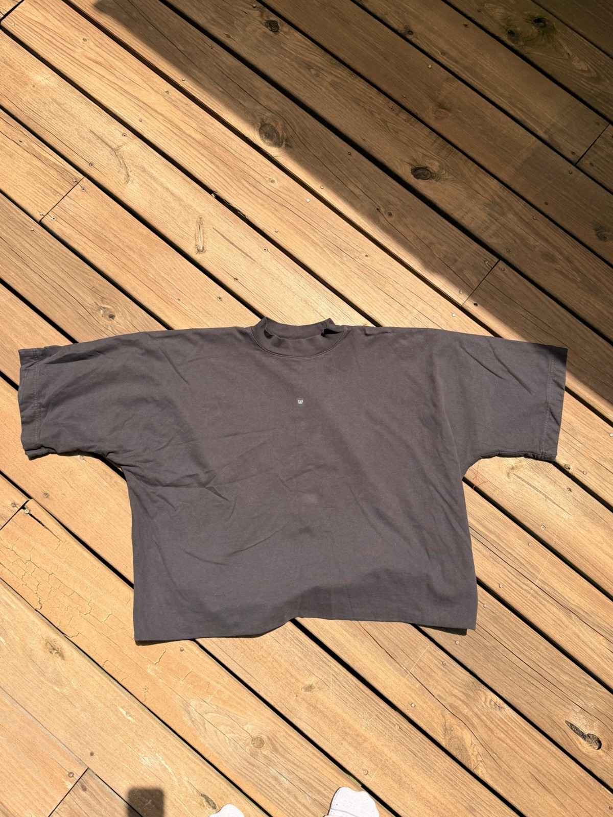Yeezy Gap No Seam Oversized Double Layer T-shirt Black Small gallery