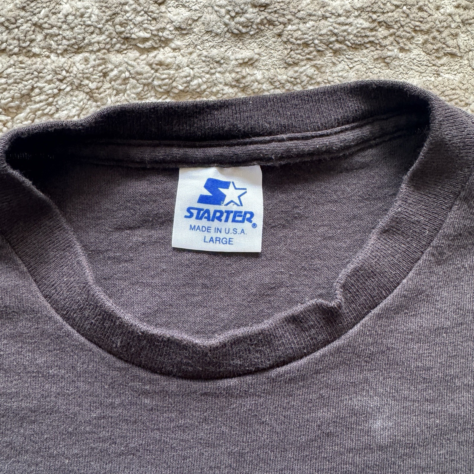 Vintage 90s Starter Dallas Cowboys Tee Mens Large Black NFL Football Tee USA gallery