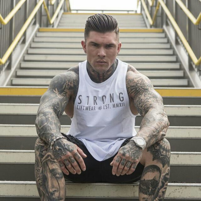 Mens Tank Tops Gym Muscle Tee Fitness Workout Bodybuilding Shirt Sleeveless Vest gallery