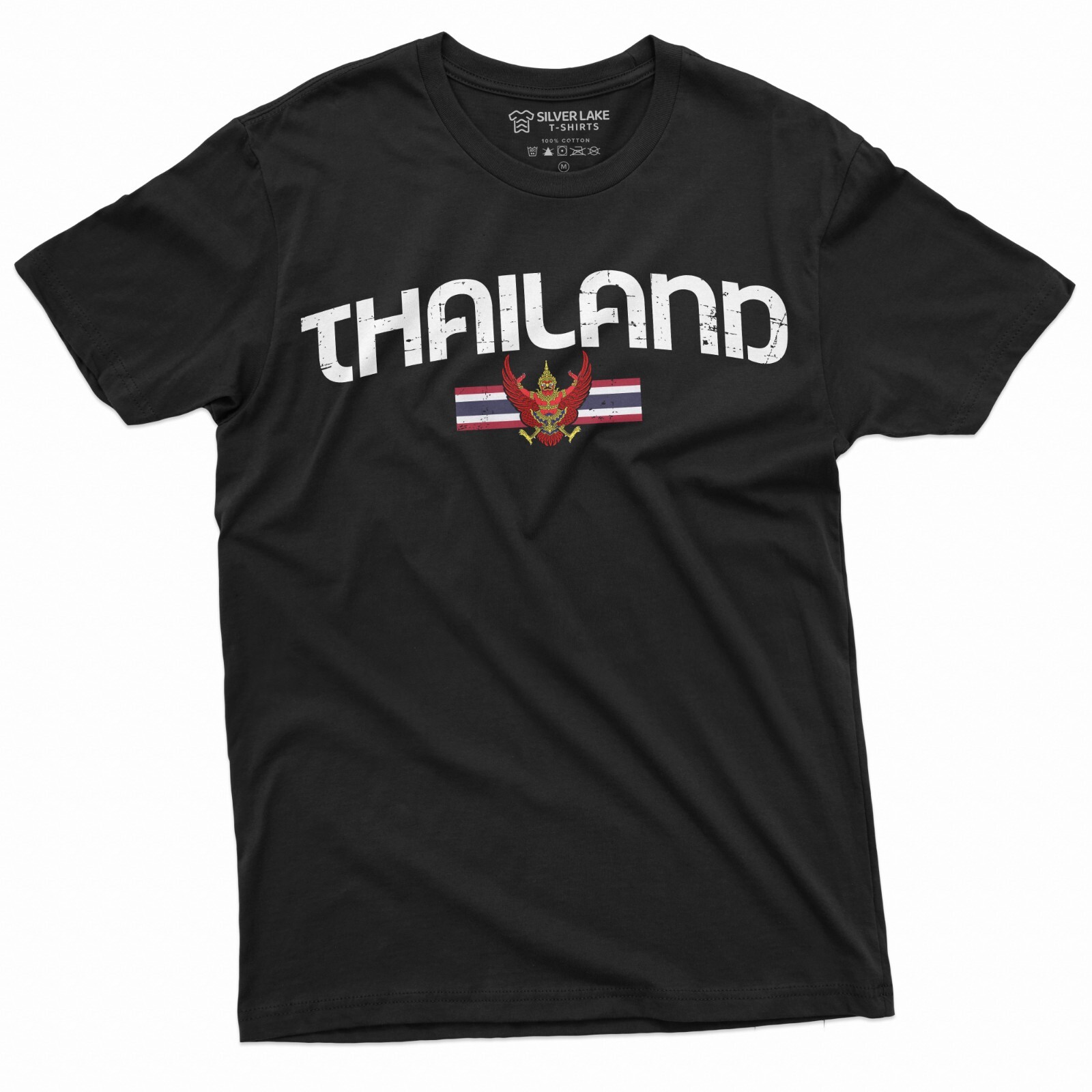 Men's Thailand T-shirt Thai Flag Coat of Arms Country Heritage Diaspora Shirt gallery