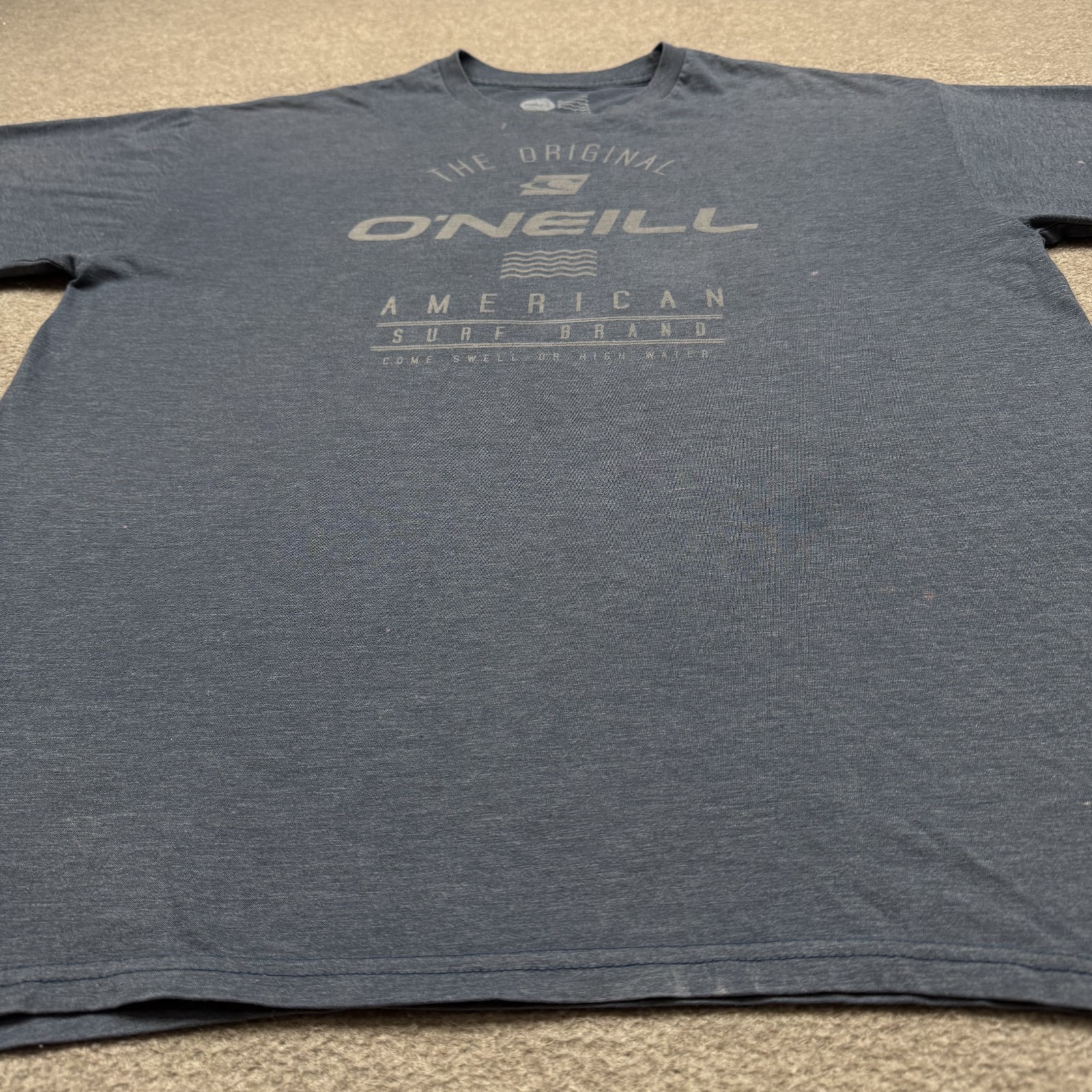 O'neill Mens Shirt Size XL Gray Short Sleeve Crew Neck Graphic Tee Casual Surfer gallery