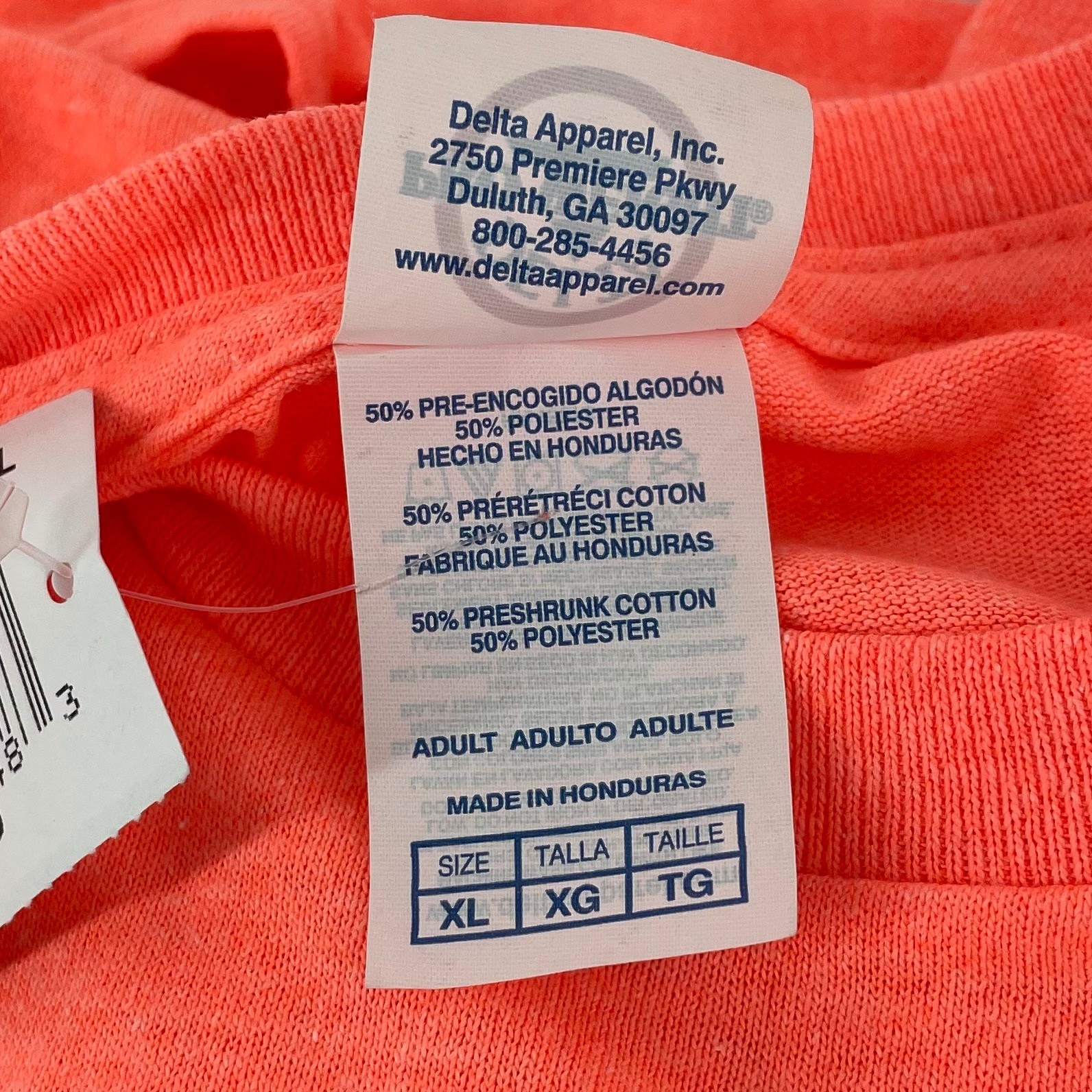 New Delta Pro Weight Heather Coral North Carolina Graphic Long Sleeve Size XL gallery