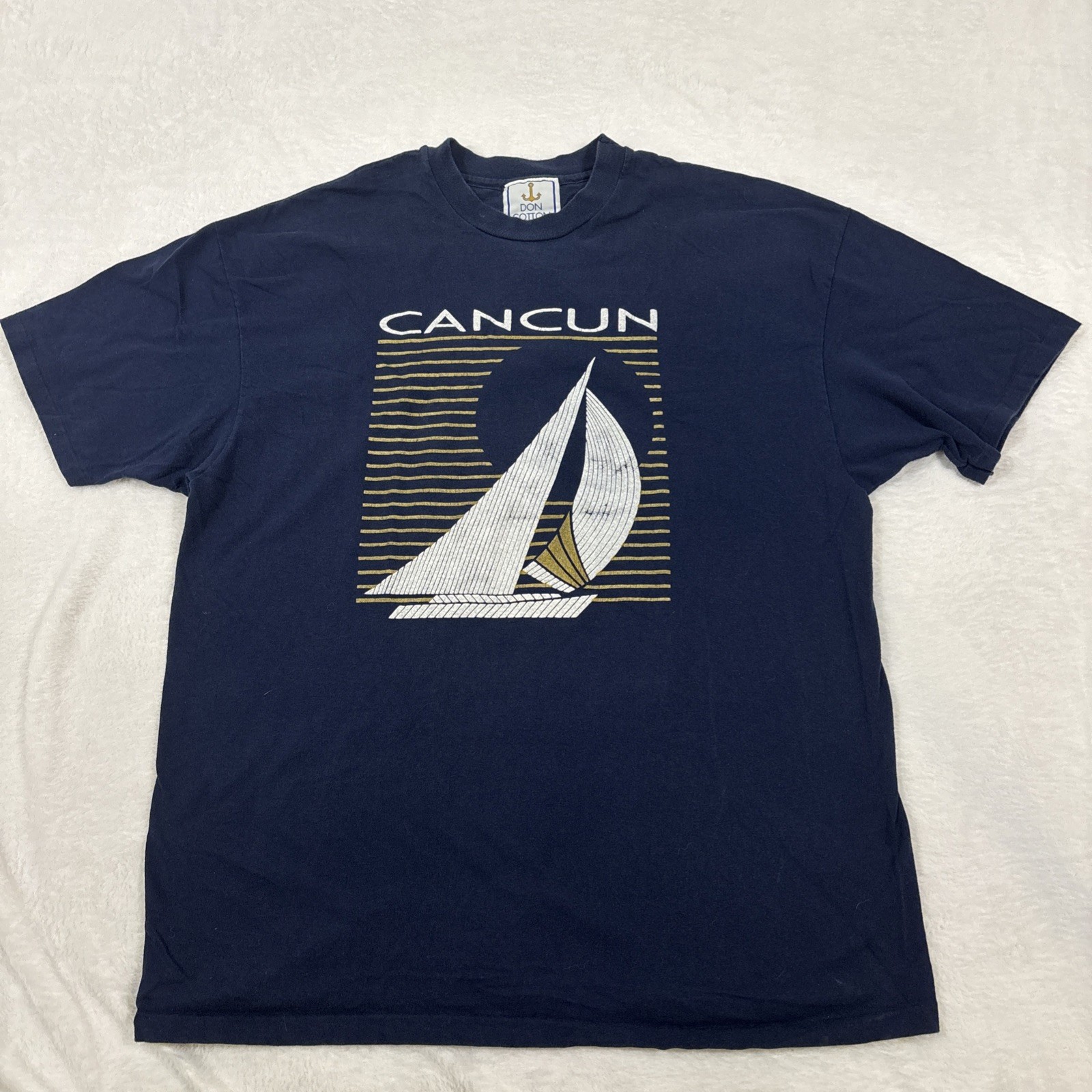Vintage Single Stitch Men’s XL Cancun Tee Made In USA Single Stitch gallery