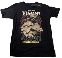 Truth + Trust Graphic Tee Shirt Medium VISION “Be True To Yourself – Size = Med.