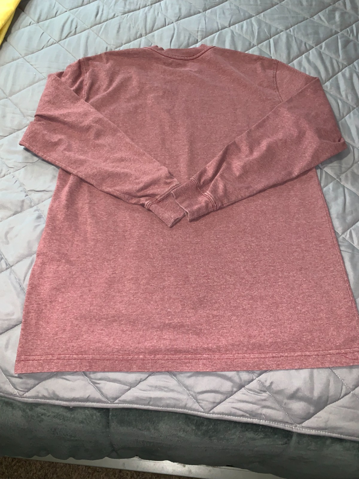 Dickies Heavy weight long Sleeve, T Shirt, Large, Red Rust 50%Cotton 50% Poly, gallery