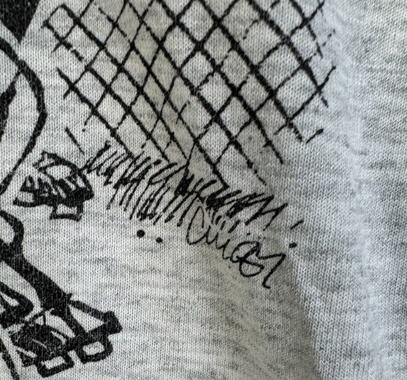 Vintage Baseball T Shirt Single Stitch Promo Cartoon Sports Small USA 80s 90s gallery