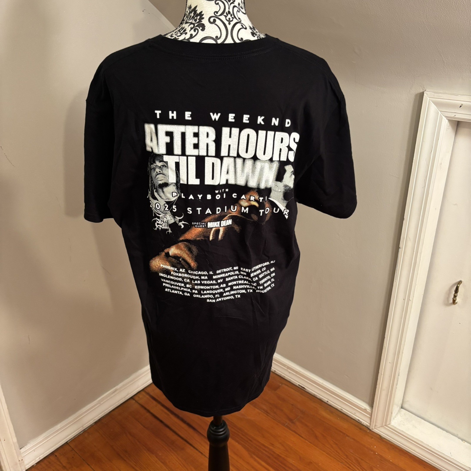 NWOT The Weeknd XO After Hours Til Dawn Tour shirt Large PLAYBOI CARTI Hip Hop gallery