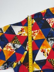 Arazen Boys Button Up Shirt Multicolor Geometric XL Casual