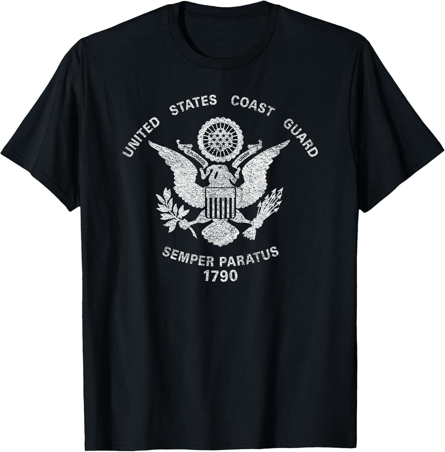 NEW LIMITED! US United States Coast Guard USCG Eagle Flag Tee – Made In Usa
