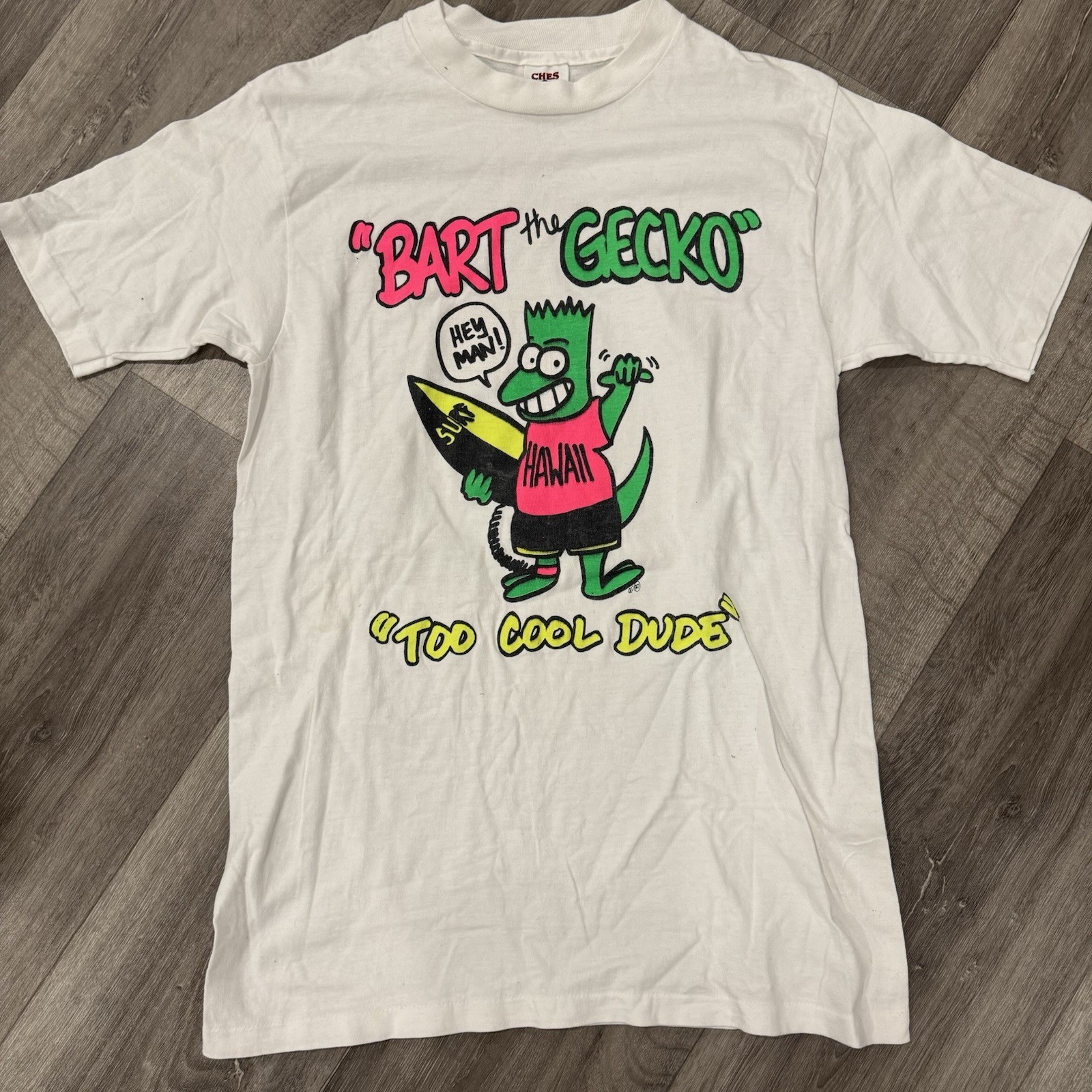 Vintage 90’s Bart Simpson Single Stitch Graphic Tee “Bart The Gekko” Mens Size M gallery