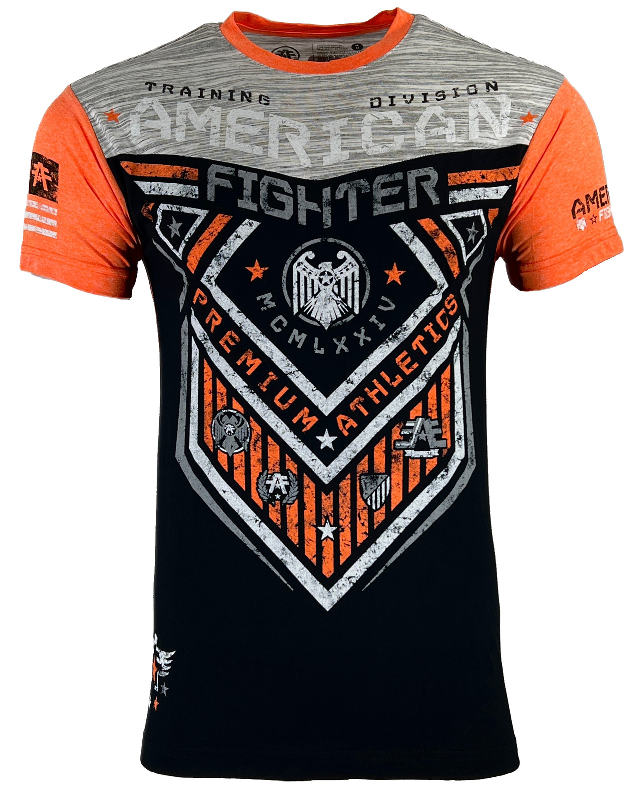 American Fighter Men's T-shirt Hunter Crew Neck Athletic Panel tee XS-4XL gallery