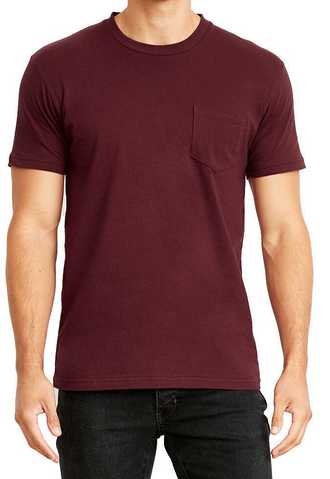 Mens T Shirts Next Level #3605 Pocket Tees NEW 100% Cotton Good Fit . gallery