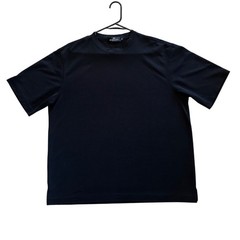 Bugatchi Uomo Black Textured Micro Ribbed Short Sleeve T-Shirt Mens XL