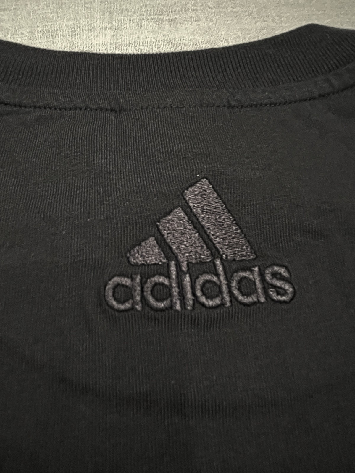 adidas Mens Big &Tall Medium Tall MT T-Shirt Top Black/White IC9347 gallery