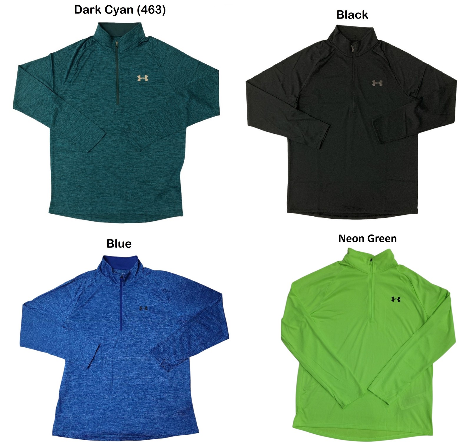 Under Armour Men’s UA Tech 1/2 Zip Moisture Wicking Pullover Shirt, 1328495