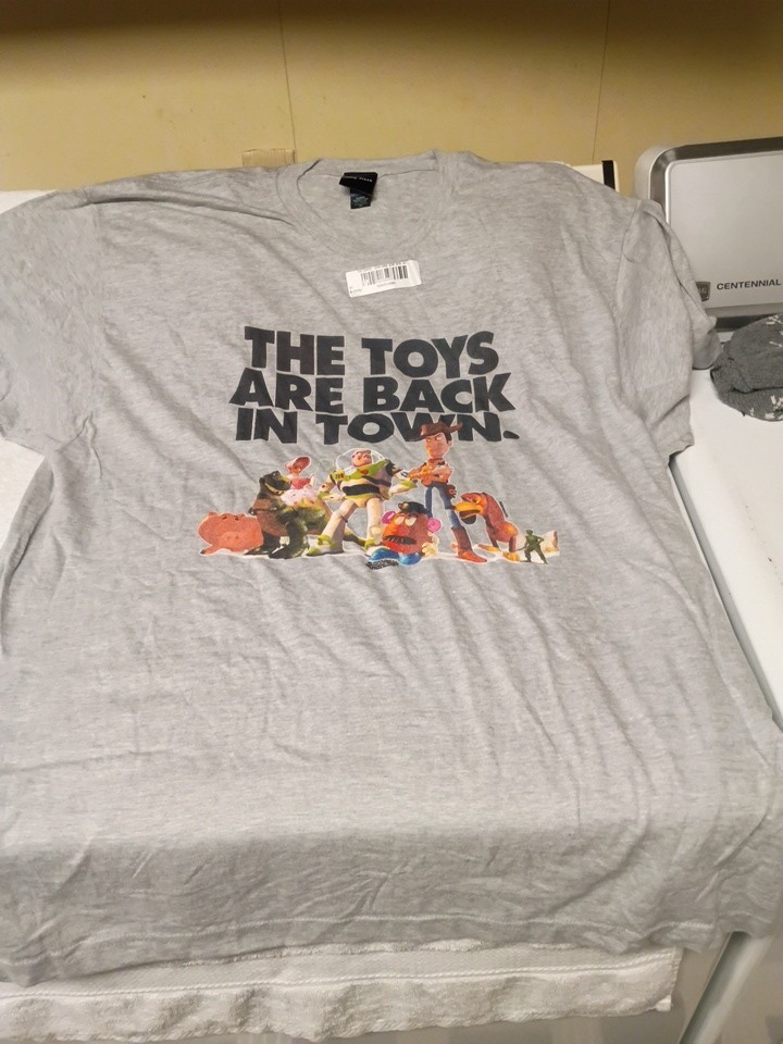 Vintage Disney Toy Story “The Toys Are Back In Town” Graphic T-Shirt Size XL