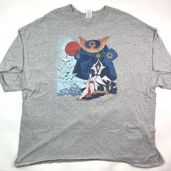 Star Wars Darth Vader Japanese Samurai Gray Graphic T-Shirt Men Size 4XL