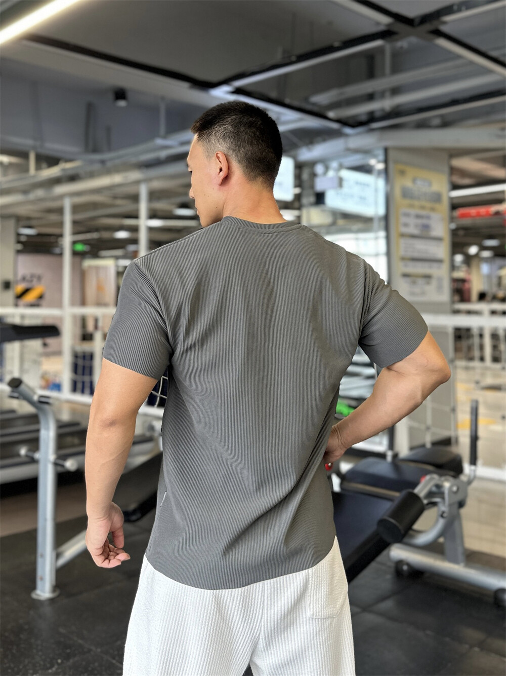 Men's Baggy Short Sleeve T-Shirt Classic Casual Slim V-Neck Shirts gallery