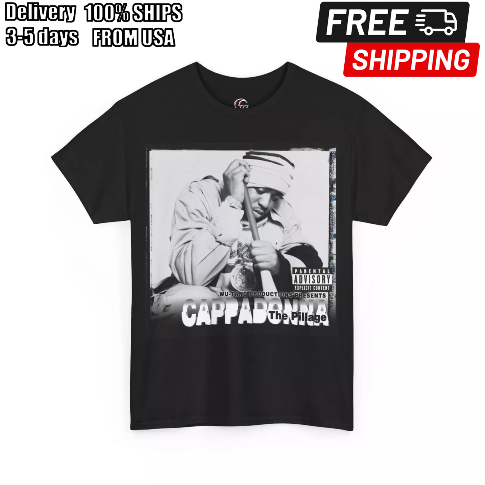 Cappadonna T-Shirt, The Pillage Shirt, Wu Clan Tee, 90s Hip Hop T-Shirt gallery