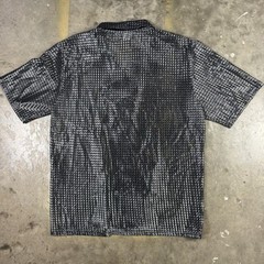 Vintage 1990s Pop Icon Sheer/Mesh Button Shirt XL Raver Alternative Skater Punk