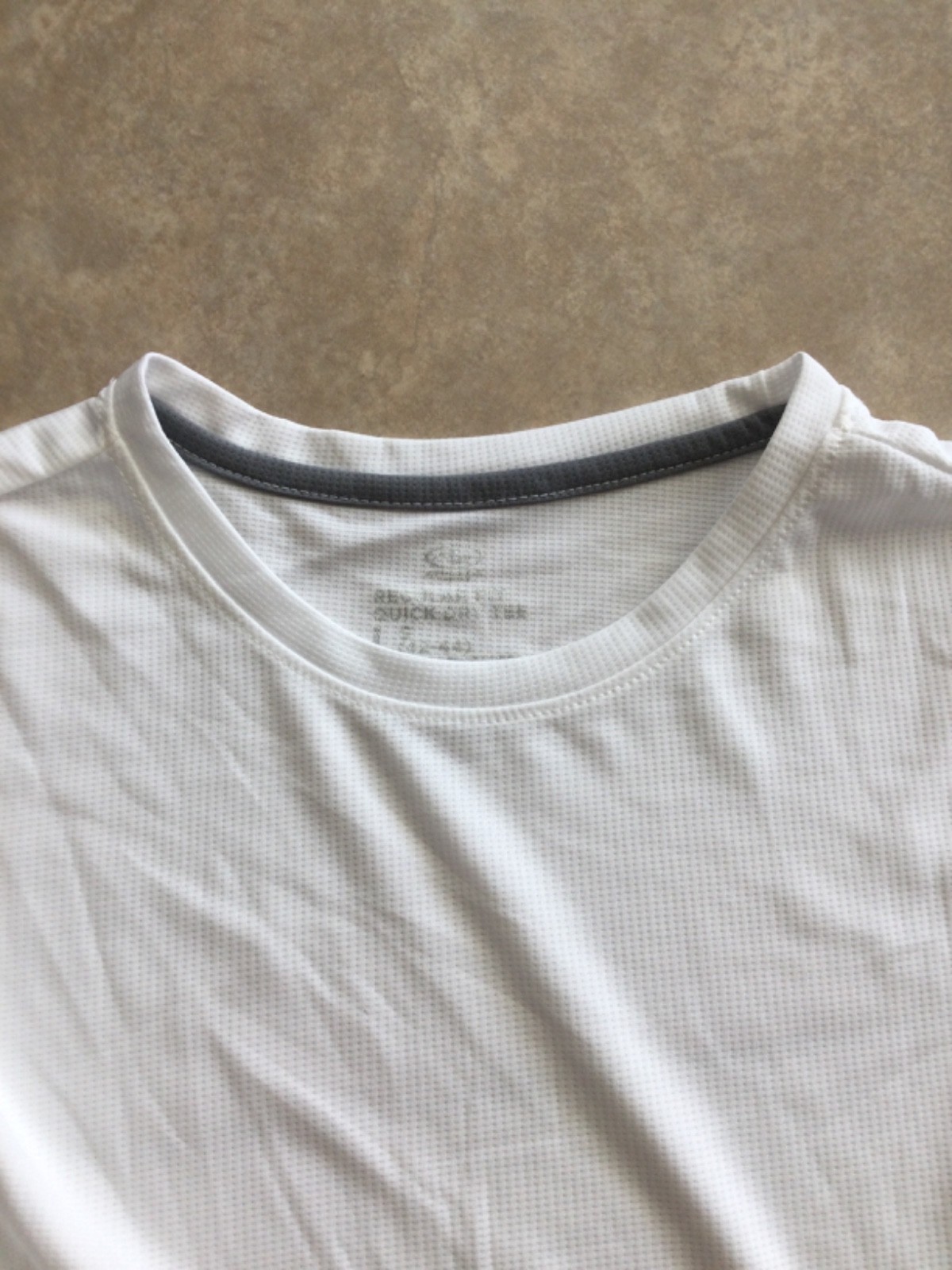 Athletic Works Mens DriWorks Performance T-Shirt White Short Sleeve Size L 42-44 gallery