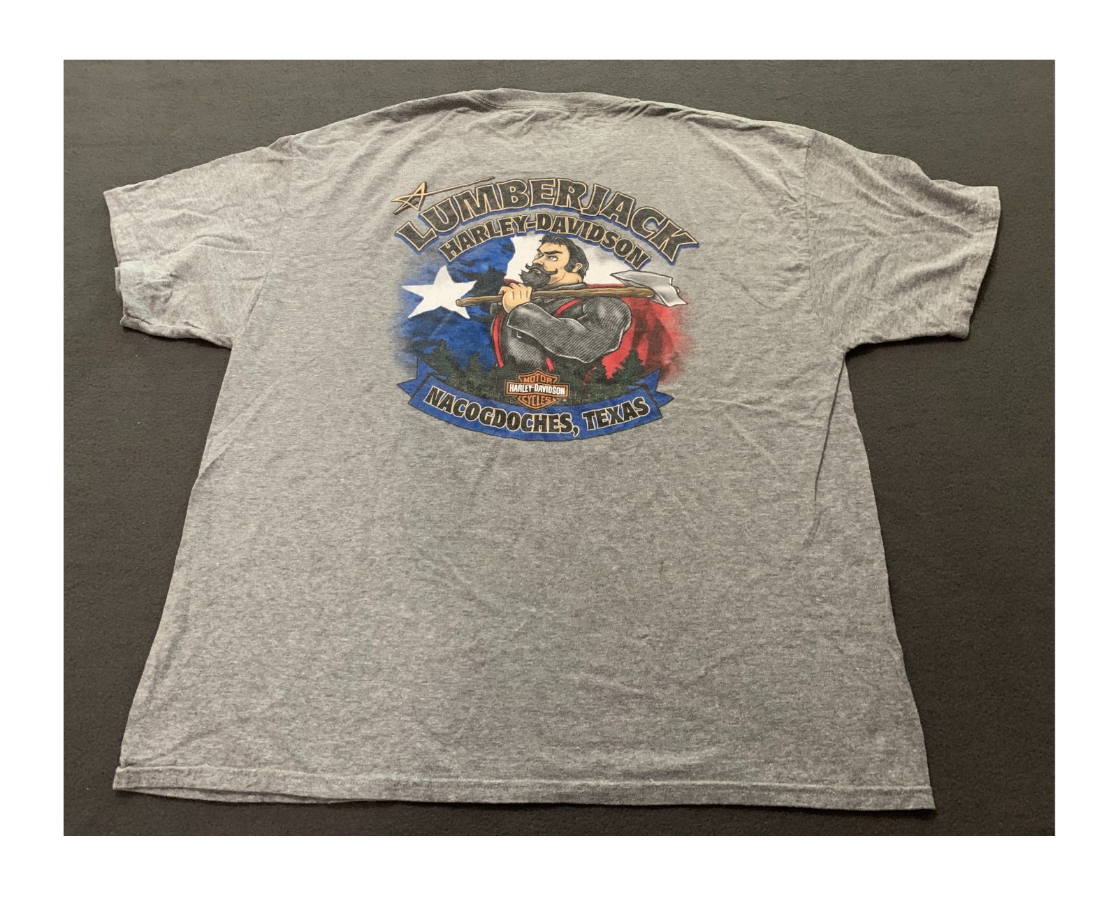 HARLEY-DAVIDSON MOTOR CYCLES "LUMBER JACK" TEE SHIRT UNISEX SIZE XL gallery