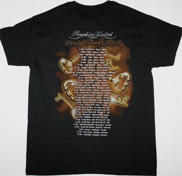 Helloween Pumpkins United World Tour 2018 Black Tee