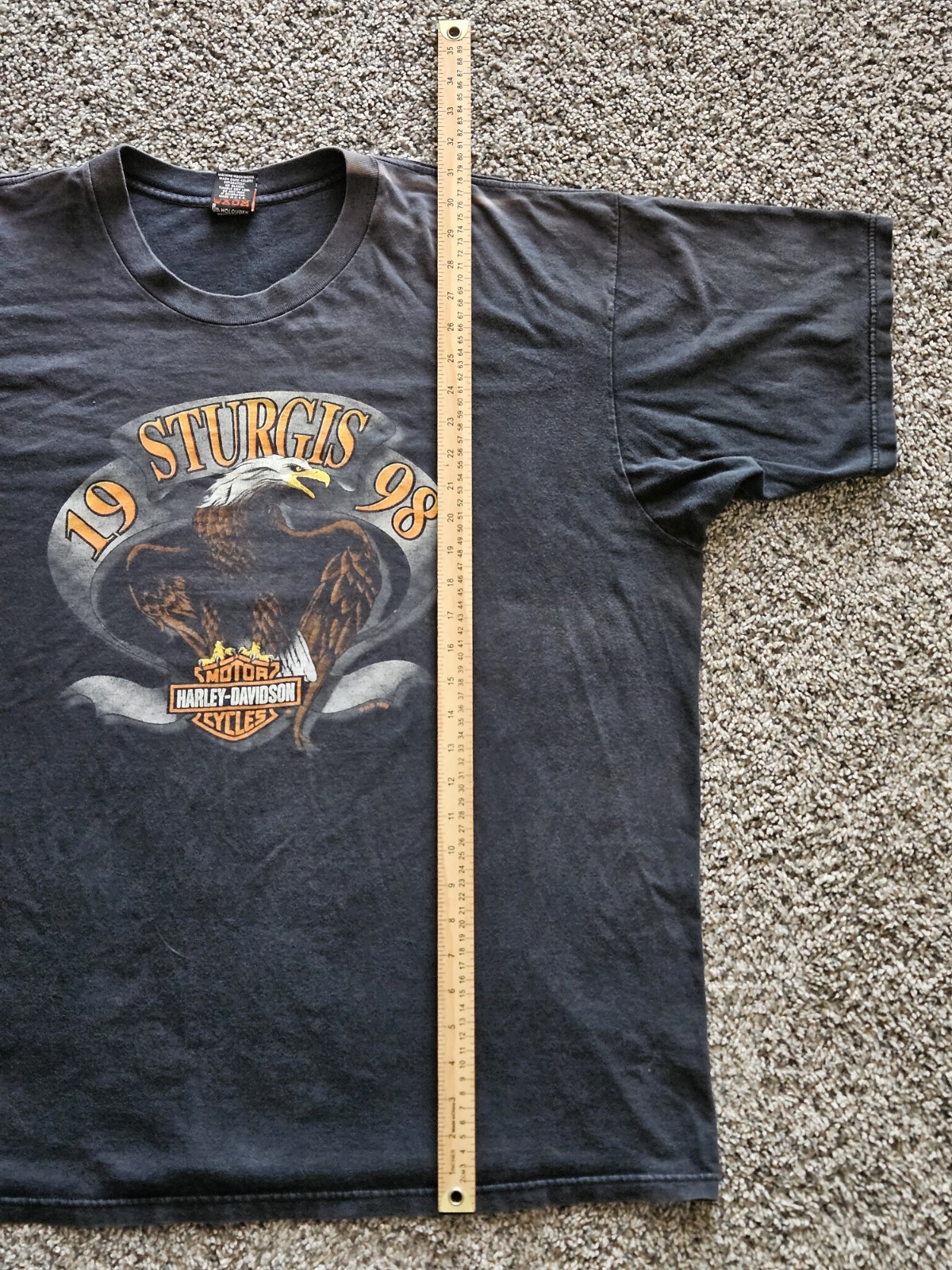 Vintage 90s Harley Davidson Sturgis Shirt 3XL Black Hills Rally South Dakota gallery