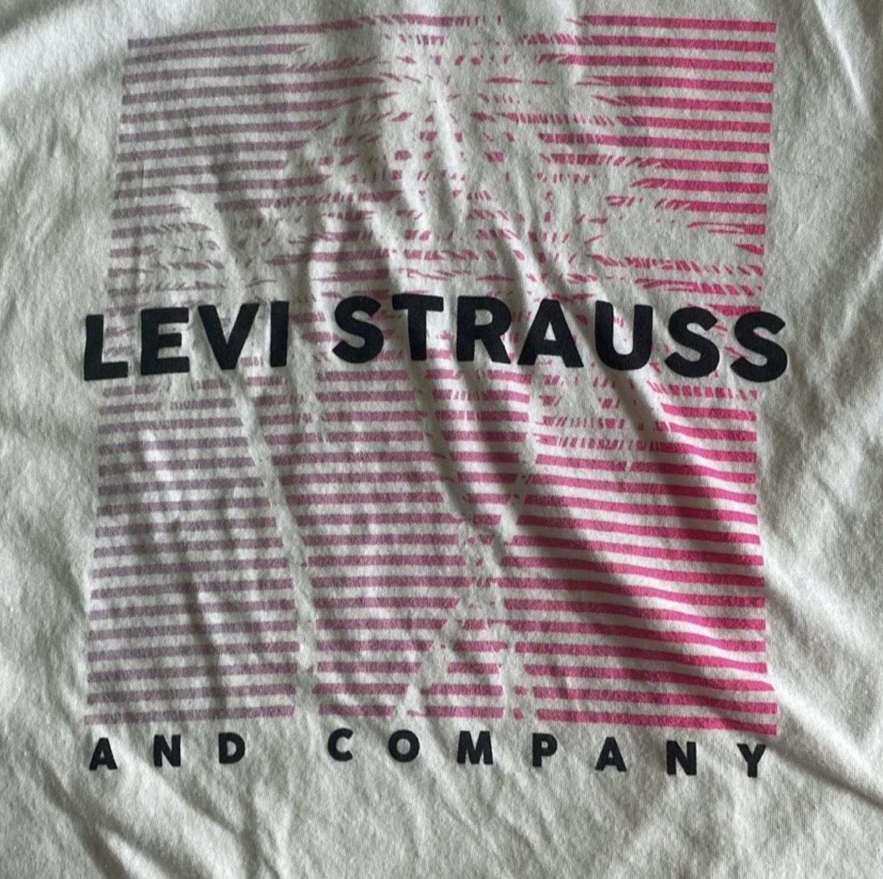 Levi's Men's Graphic Logo Crew Neck Knit Cotton Tee Short Sleeve M White gallery