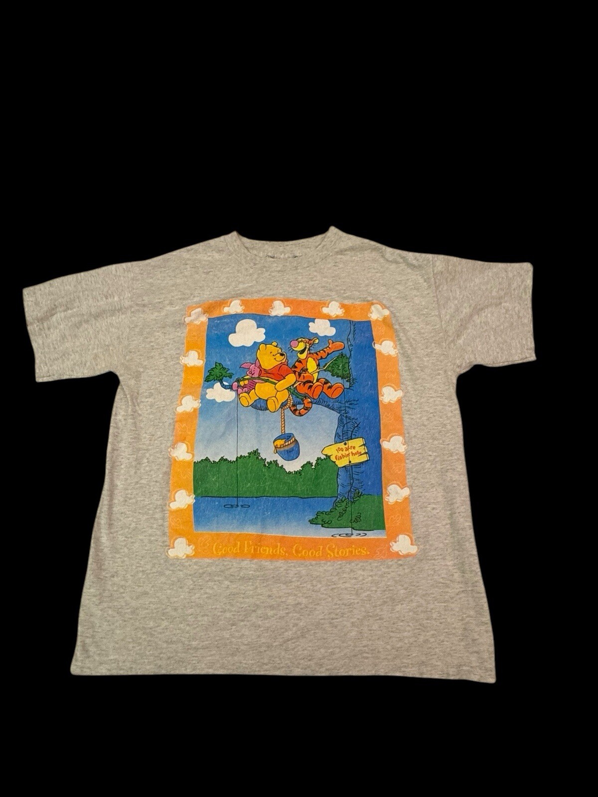 Vintage Disney Winnie the Pooh Tee T-Shirt 90s USA Tiger Good friends Stories L gallery