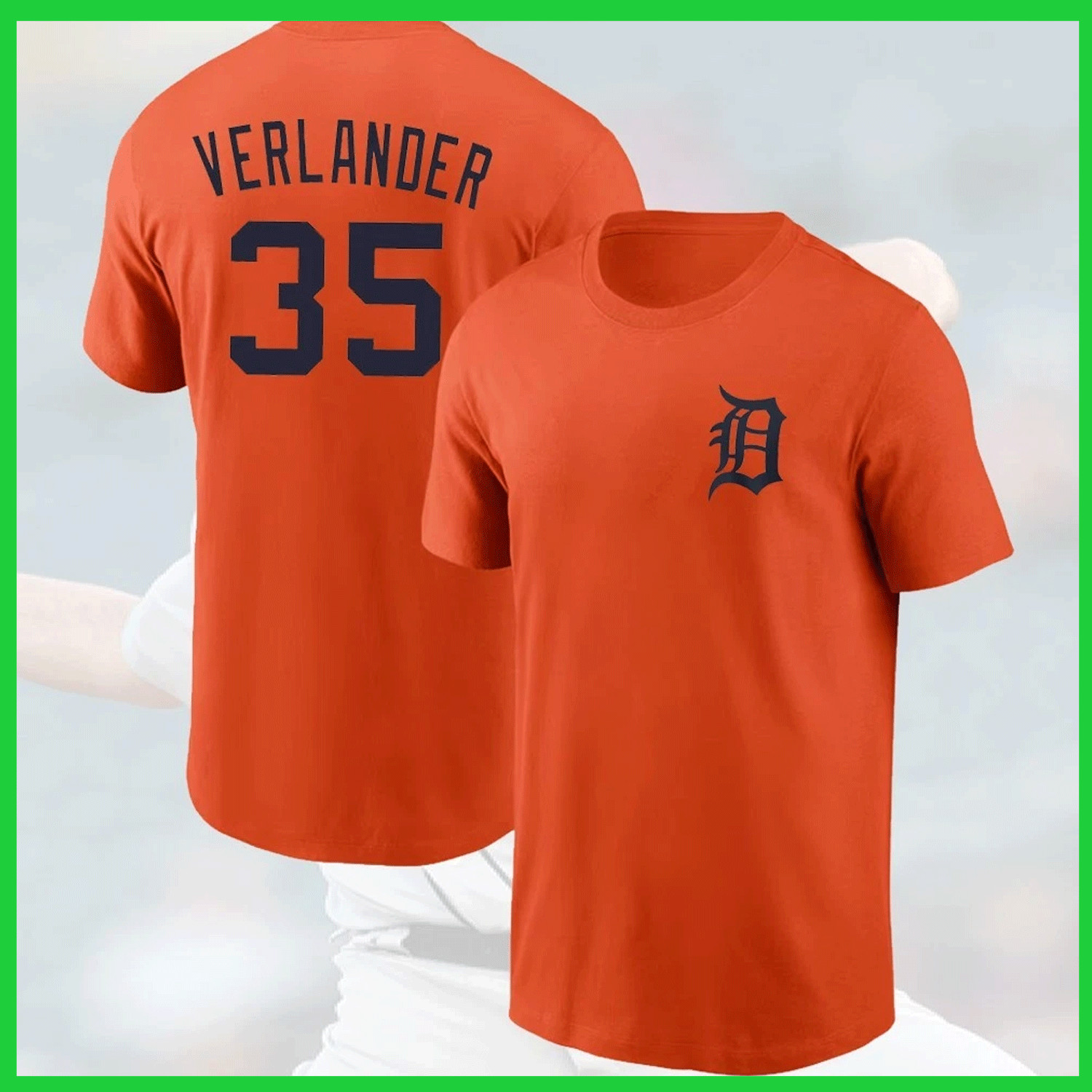 SALE Justin #35 Verlander Detr0it Team 2026 Name & Number Player Unisex T Shirt gallery