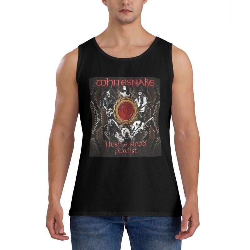 Men Workout Gym WhiteSnake 1987 Tank Top Fitness Sleeveless T Shirt gallery