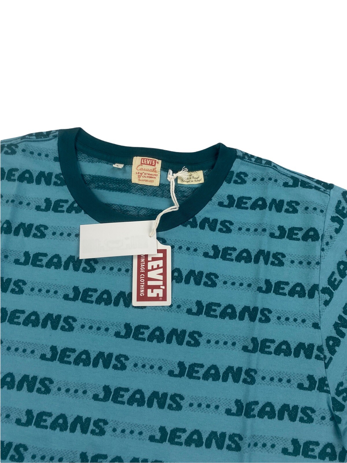 NEW Levi's Vintage Clothing LVC 1970's Jeans Graphic T Shirt Tee Blue Mens NWT gallery