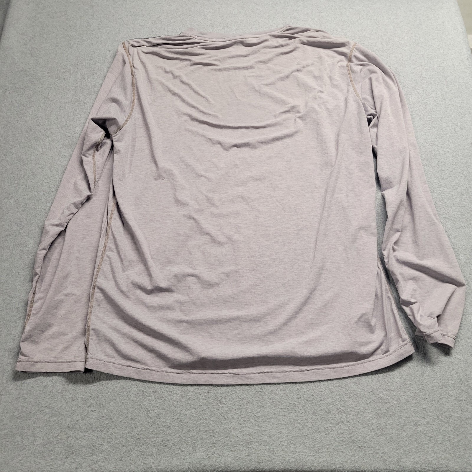 Prana Mens Long Sleeve Graphic Tee Mountain Wave Heather Purple L Hiking Shirt gallery