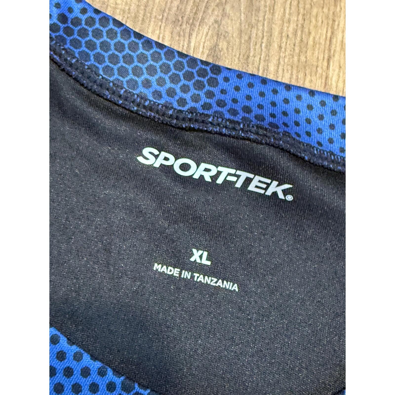 Sport-Tek Short Sleeve T-Shirt Mens XL Black Adult Camo Hex Raglan Excellent gallery